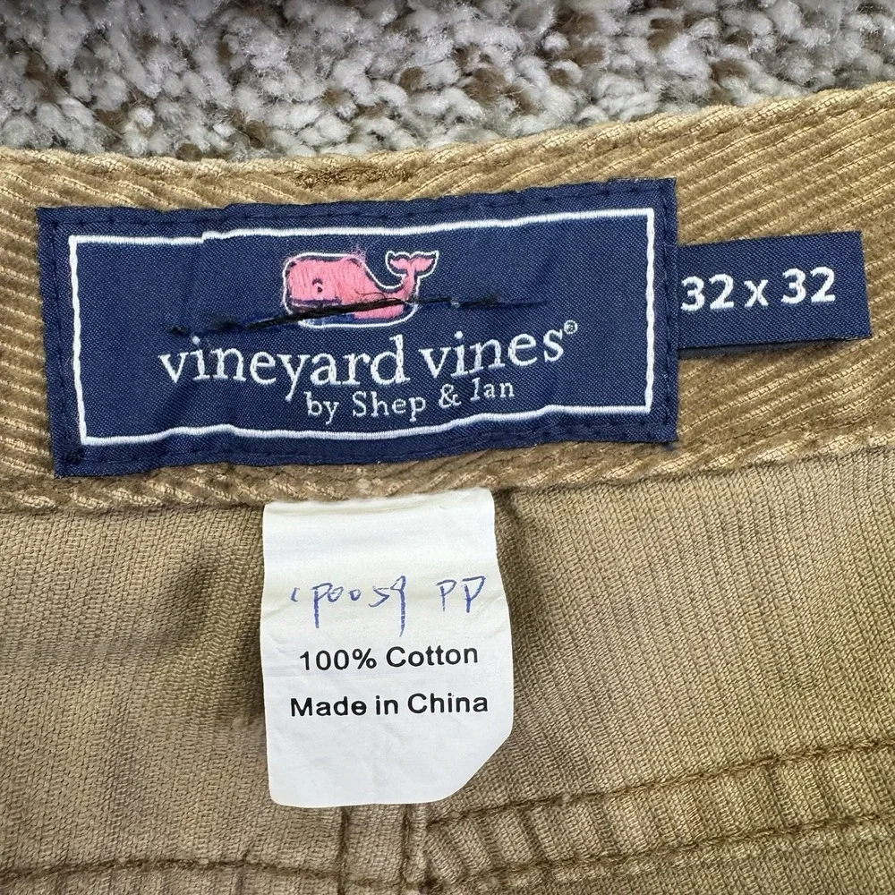 Vineyard Vines Corduroy Pants Men's 32x30 Brown The‎ 5 Pocket Pant Preppy Cotton
